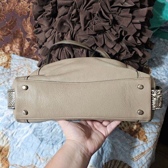 Coach Eddie 31 Hobo Shoulder Bag in Colorblock with Genuine Snakeskin - Picture 3 of 13